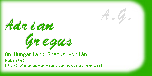 adrian gregus business card